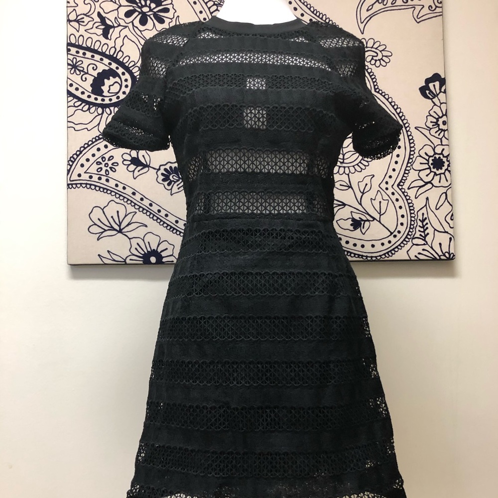 AX Paris Black Chic Sheer Little Black Dress